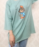 تیشرت فانتزی زنانه قواره دار