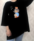 خریدآنلاین تیشرت لانگ فانتزی زنانه