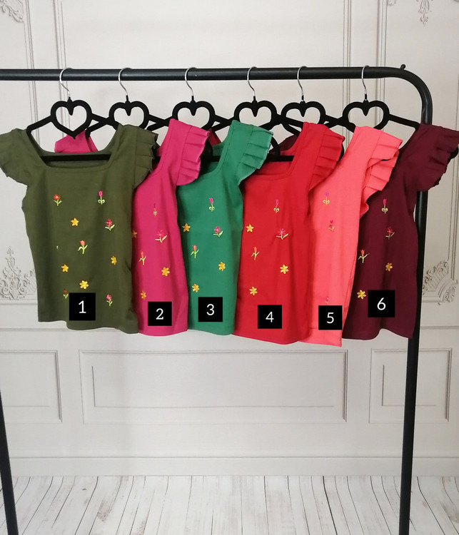 خریدآنلاین کراپ تاپ گلدوزی شده زنانه