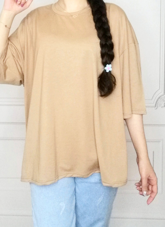 تیشرت باکسی بیسیک زنانه