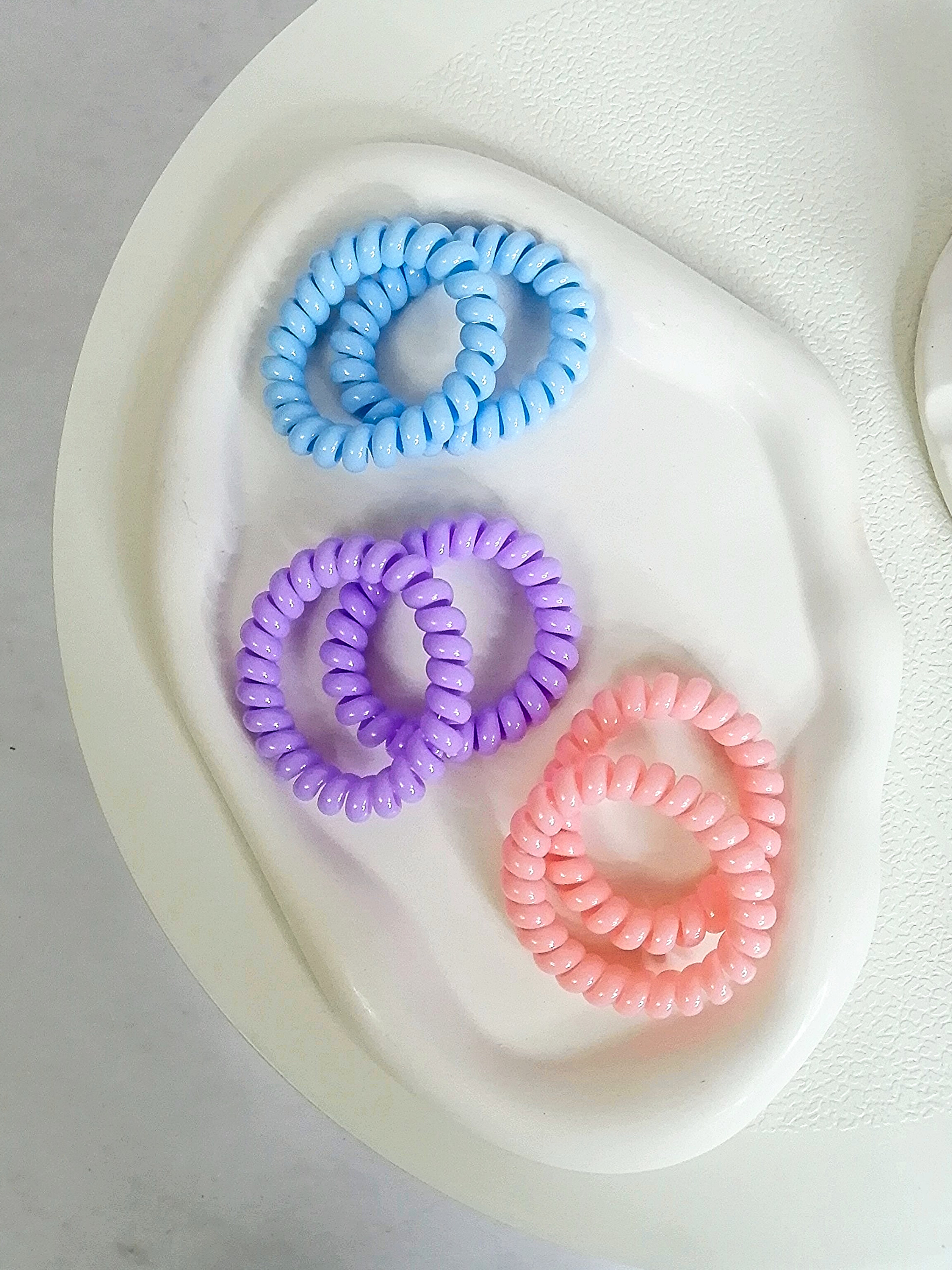 کش مو سیم تلفنی رنگی