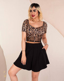 خریدآنلاین کراپ فانتزی توردار زنانه