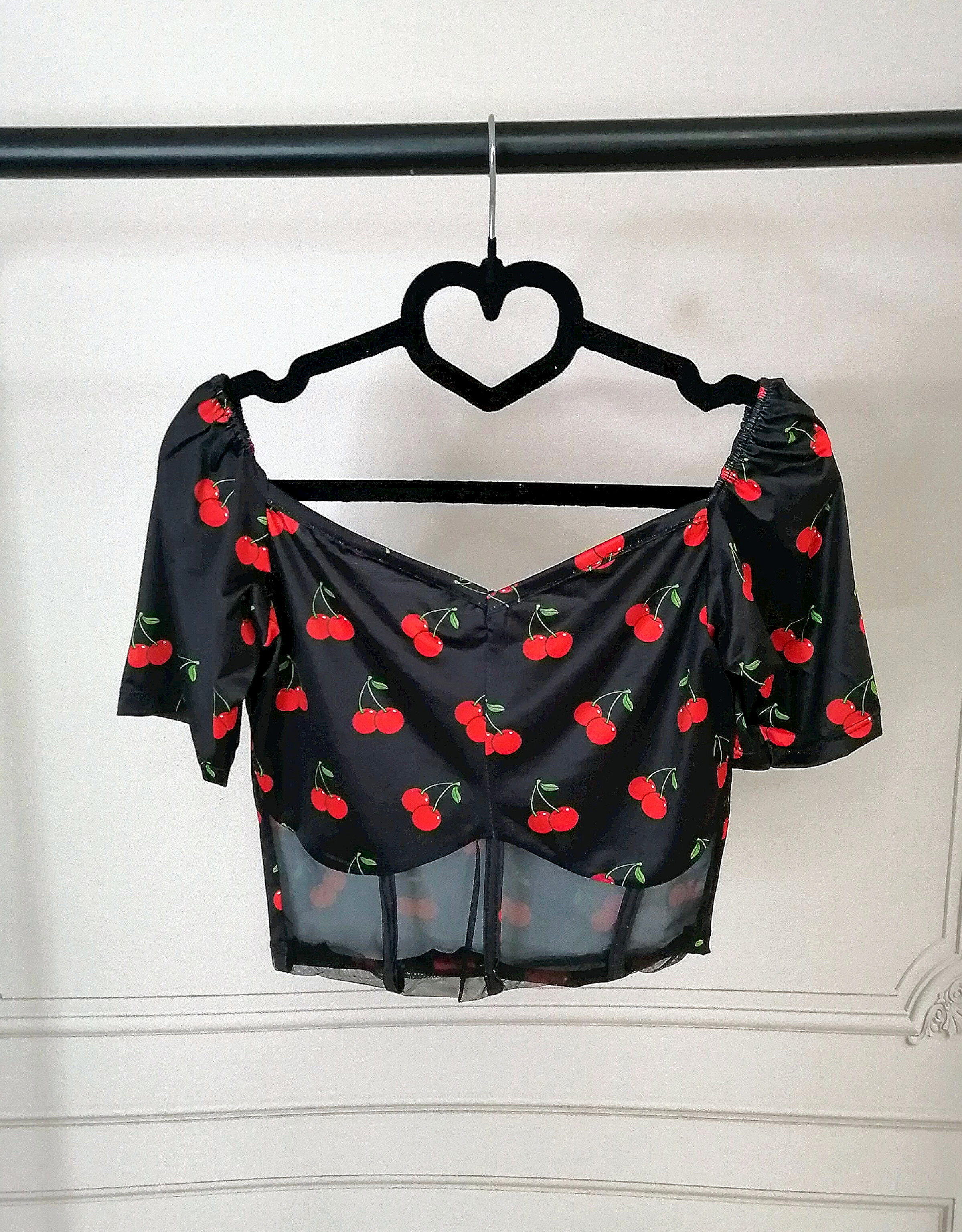 خریدآنلاین کراپ فانتزی توردار زنانه