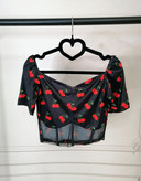 خریدآنلاین کراپ فانتزی توردار زنانه