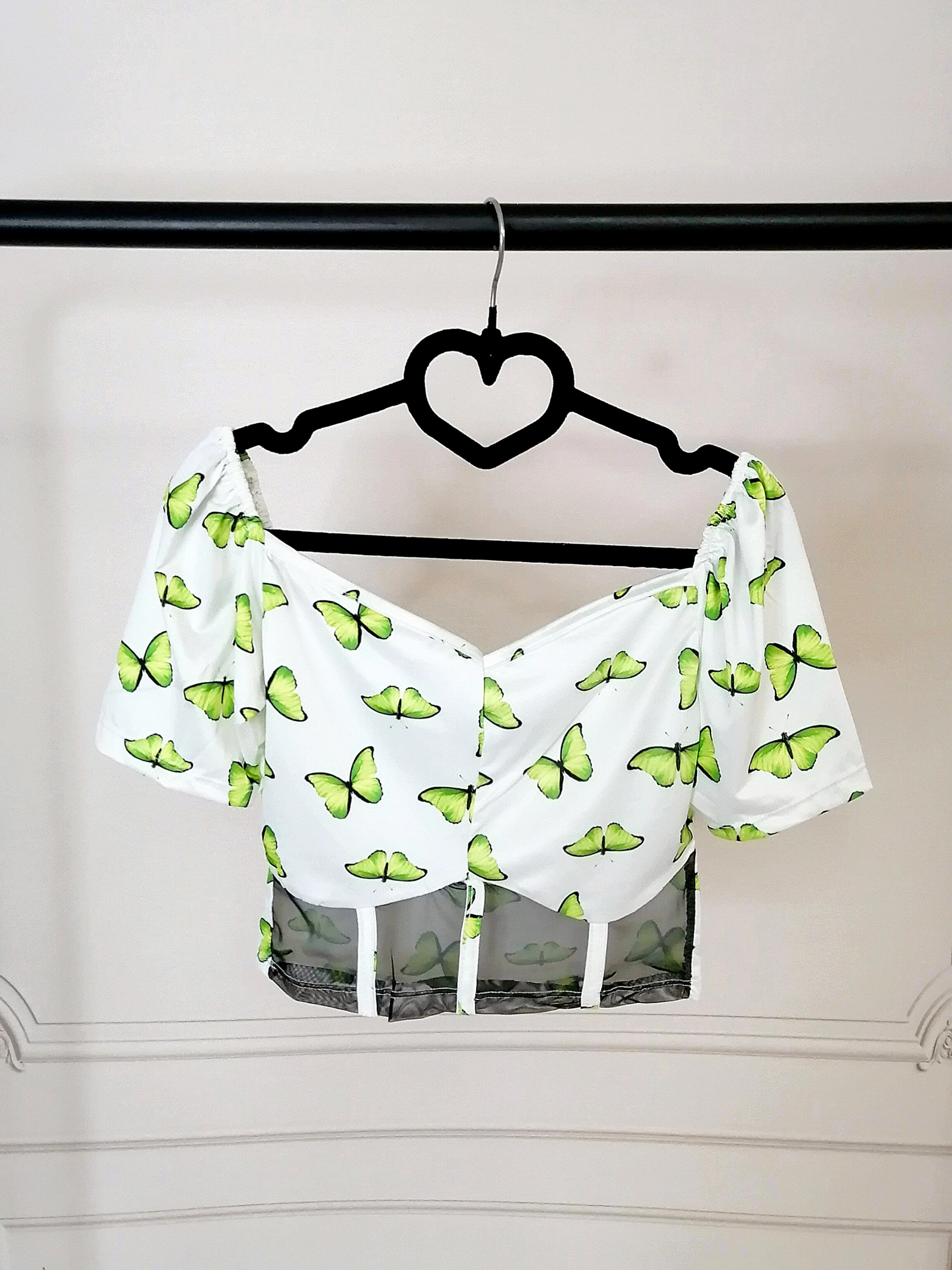 خریدآنلاین کراپ فانتزی توردار زنانه